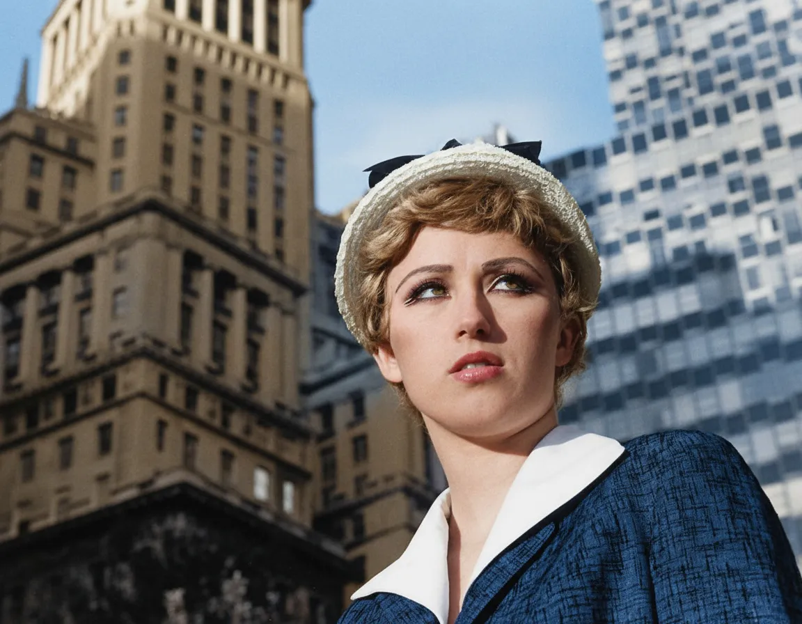 AI enhanced and colorized photo