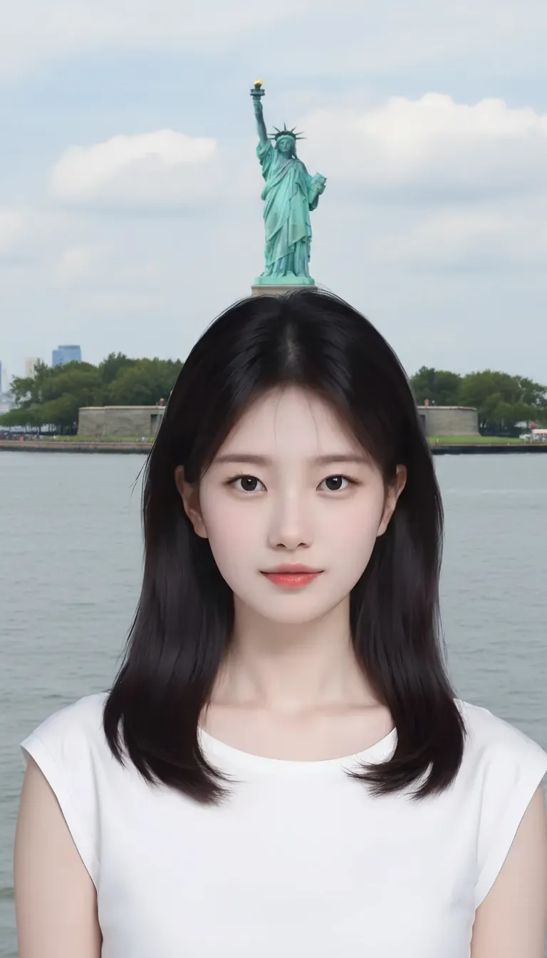 AI edited image with new background
